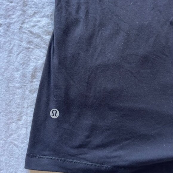 Lululemon Black Long Sleeve V-Neck Faux Wrap Top (Align/Nulu Feel) - Picture 4 of 8